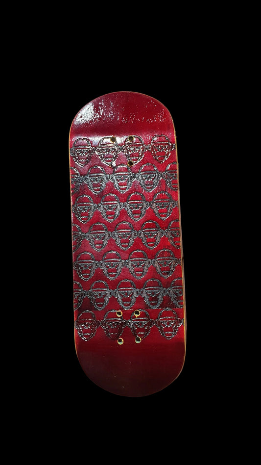 Cosa Nostra "Red Monkey Army" 32mm Fingerboard. NFC Enabled