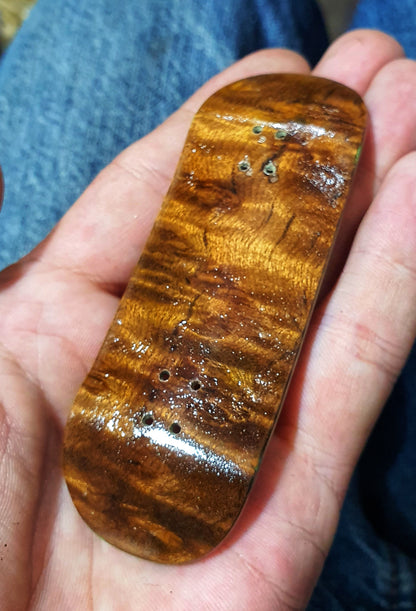 Cosa Nostra Handmade 7-ply Canadian Maple,Ebony,White Oak and Burl Fingerboard. 34mmx98mm Boxy Popsicle Shape