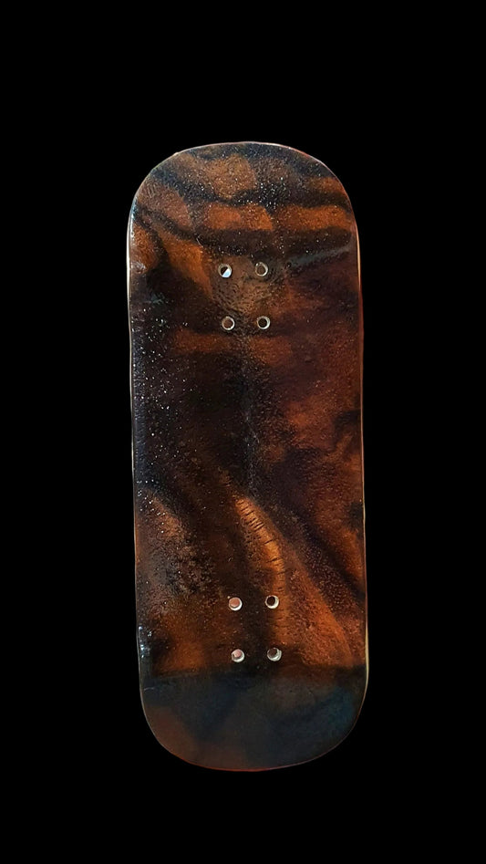 Cosa Nostra Handmade 6-Ply "Burl Tiger" 34mm Fingerboard Deck - Saigon Skateboards