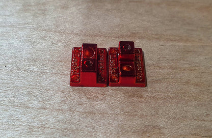 Leefai Naked Fingerboard Truck Baseplates – Limited Edition Teal & Red/Gold