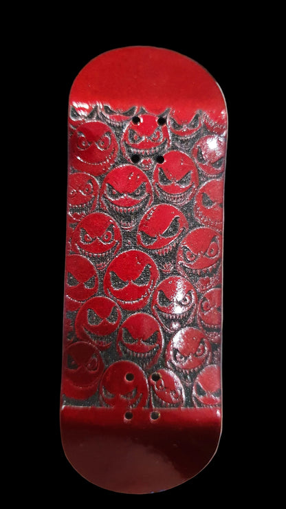 Cosa Nostra Handmade Custom "Faces" 32mm Fingerboard Deck