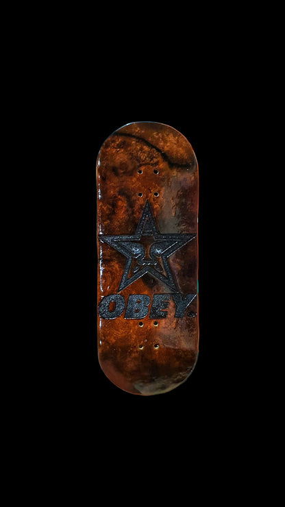 Cosa Nostra Handmade 6-Ply "Obey" 34mm Burl Fingerboard Deck