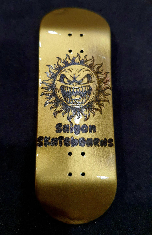 Saigon Skateboards "Gold Sun" 32mm Fingerboard Deck