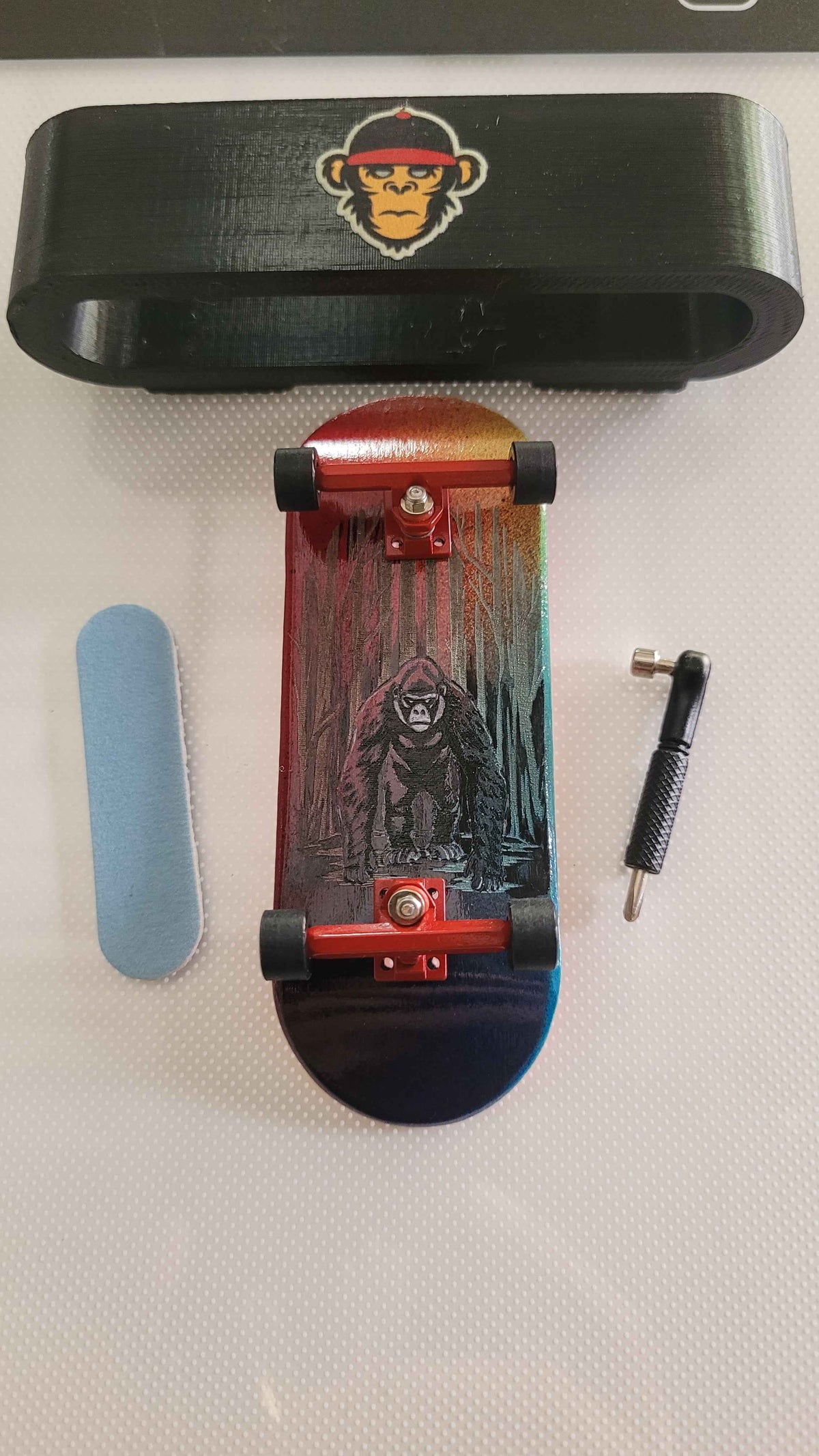 Silent Beast Handpainted Fingerboard Deck – Elevate Your Skills with Style