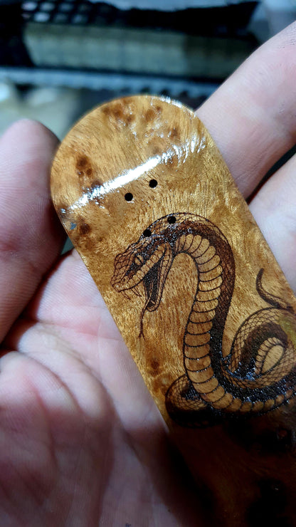 Saigon Skateboards "Burl Snake" 32mm Fingerboard Deck