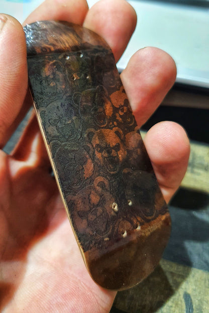 Cosa Nostra Handmade "Bears Picnic" 34mm Fingerboard. NFC enabled.