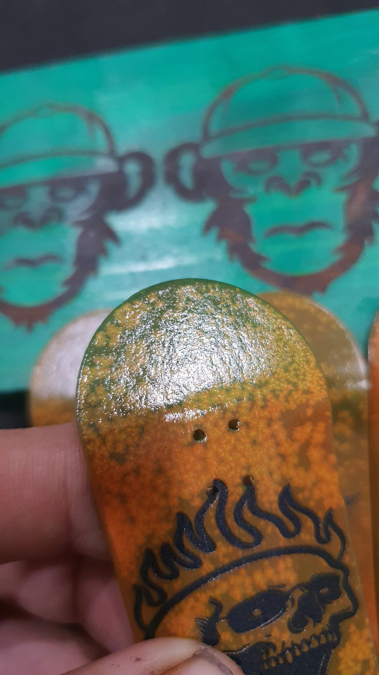 Saigon Skateboards "Rust" 34mm Fingerboard Deck