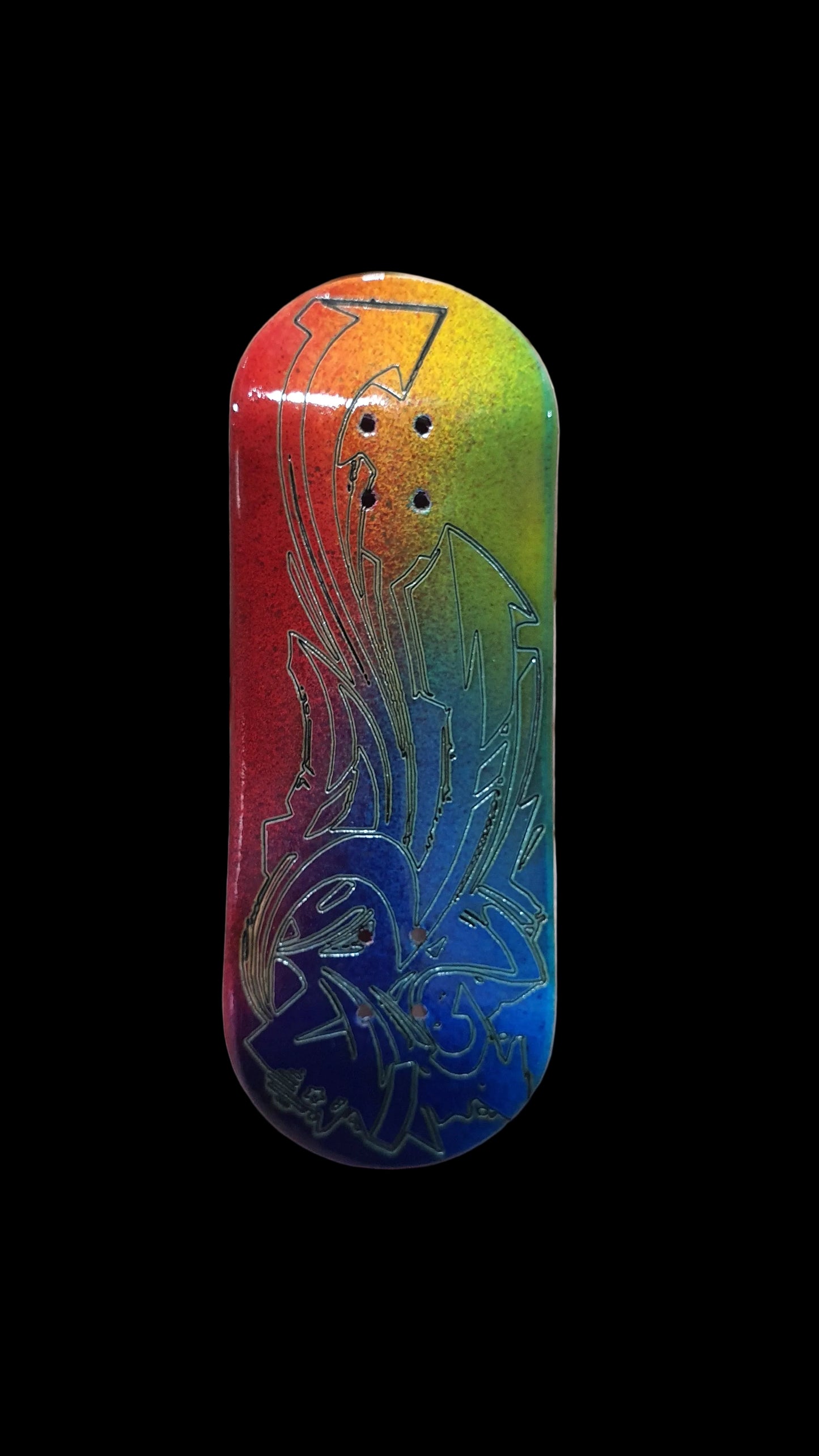 Saigon Skateboards "Urban Wall" 33.3mm Professional Wooden Fingerboard Deck