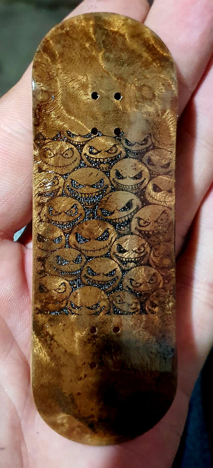 Saigon Skateboards "Burl Demons" 32mm Fingerboard Deck