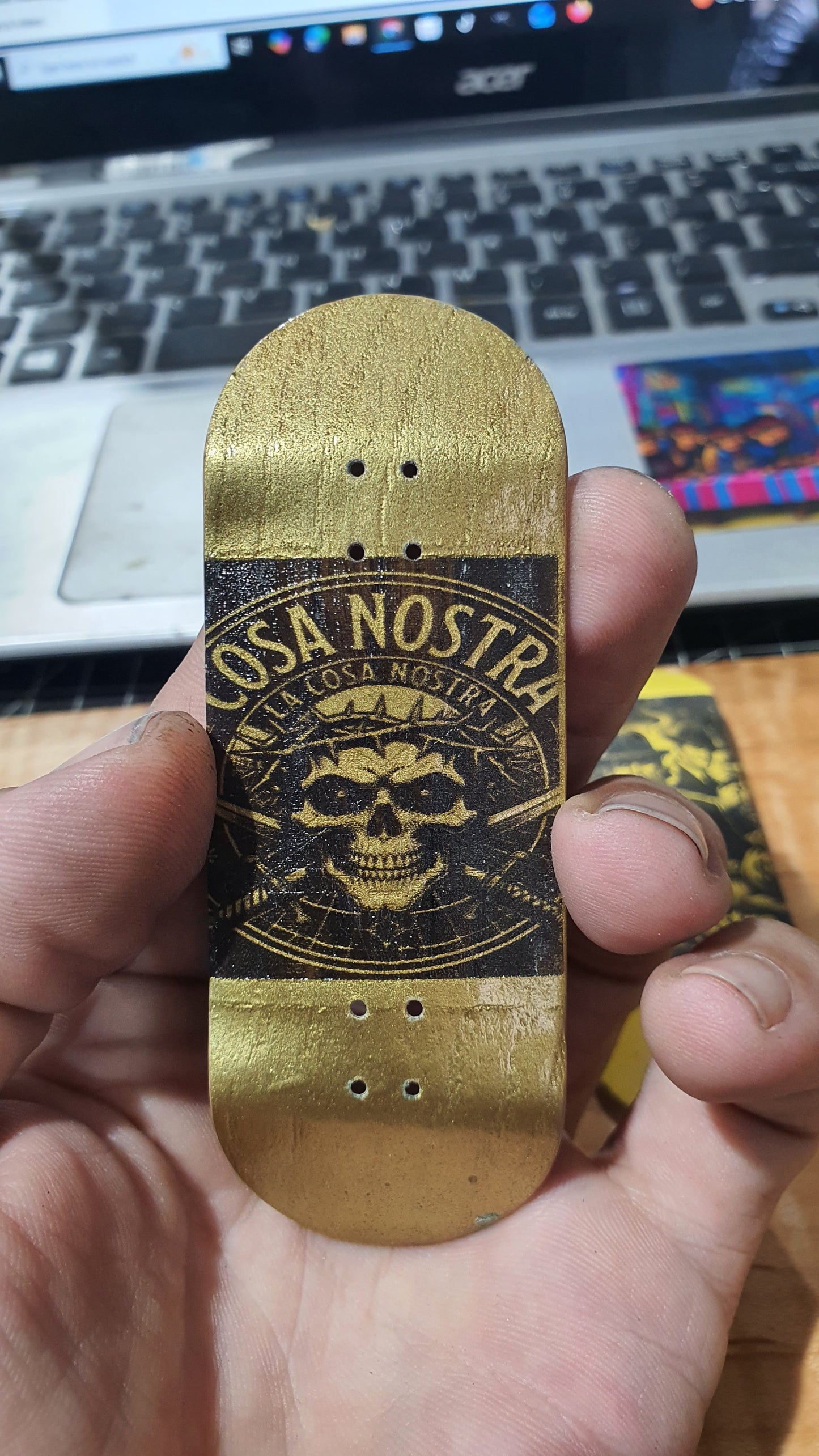 Cosa Nostra - Gold Code 34mmx98mm Fingerboard