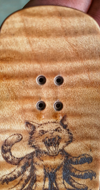 Cosa Nostra 7-ply Canadian Maple, Ebony, White Oak & Moosewood Fingerboard 34mmx98mm Posicle Medium/steep kicks