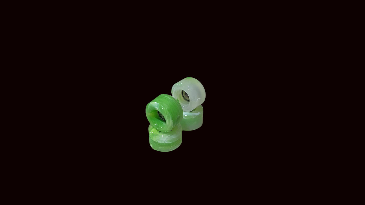 Saigon Skateboards 2026-2027 Swirl Fingerboard Wheels, TPU 64D, ABEC-7