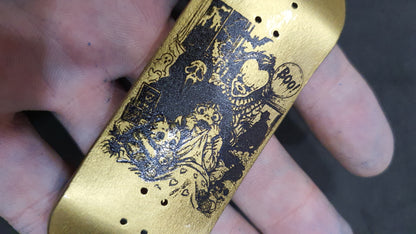 Saigon Skateboards "Gold Fear" 32mm Fingerboard Deck