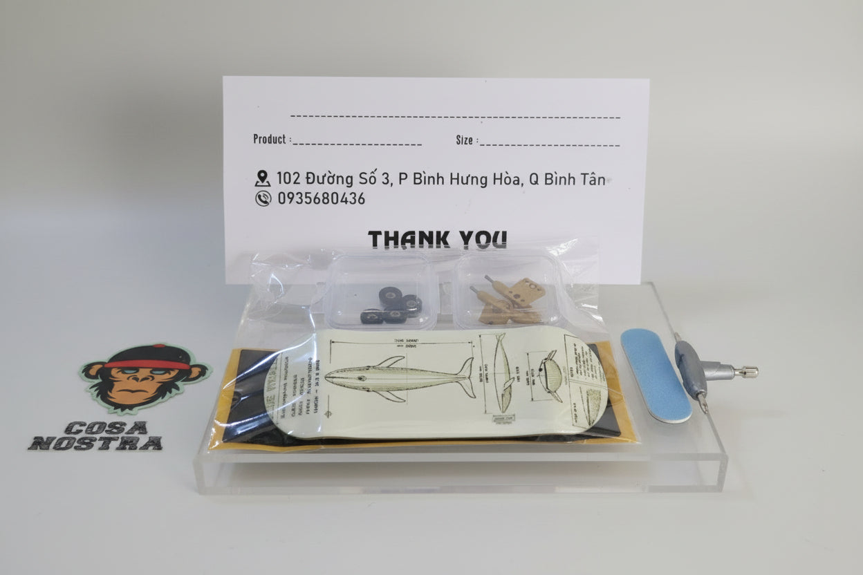 Blueprint Fingerboard - Blue Whale - 32/33/34mm * 96/ 98mm - Popsicle - Medium