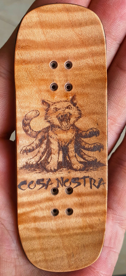 Cosa Nostra 7-ply Canadian Maple, Ebony, White Oak & Moosewood Fingerboard 34mmx98mm Posicle Medium/steep kicks