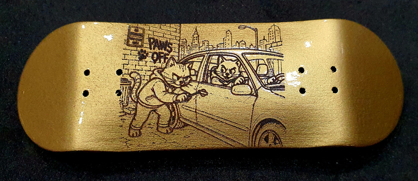 Saigon Skateboards "Cat Burglars" 32mm Fingerboard Deck