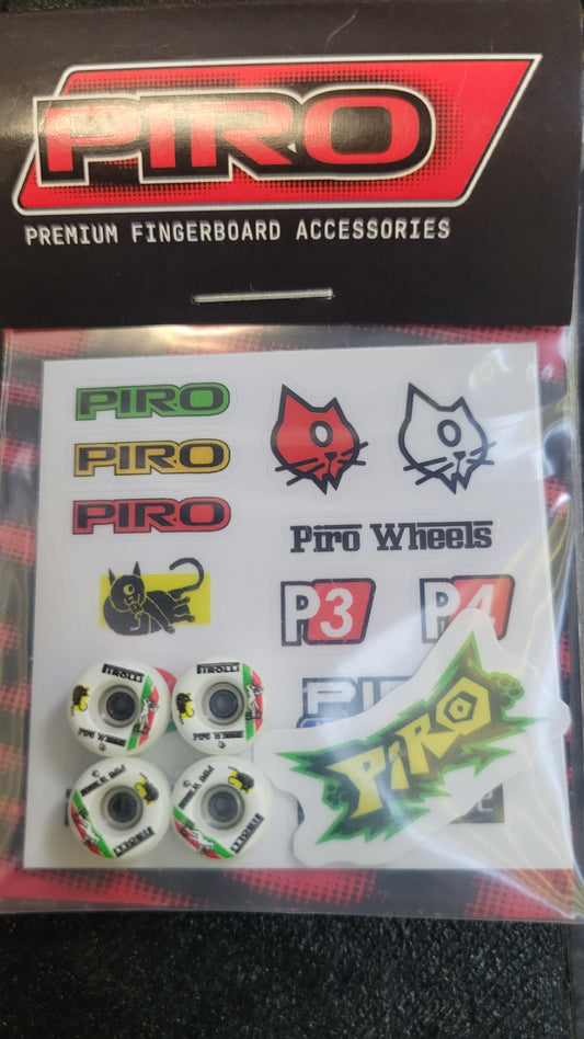 PIRO WHEEL - Purrari – Real Wear Graphic Performance Fingerboard Wheels