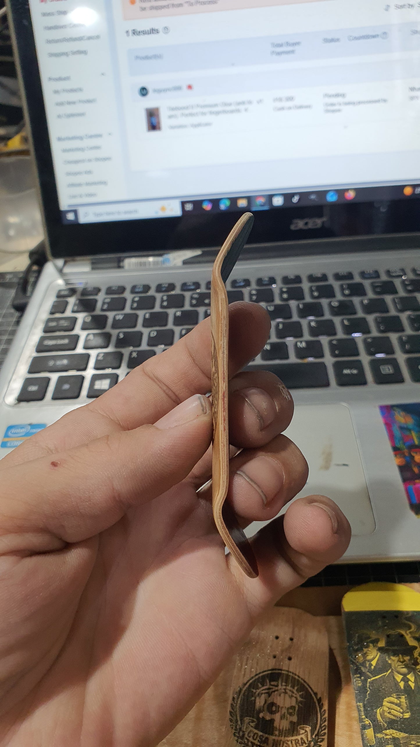 Cosa Nostra - Segno 34mm 5-ply white oak and maple fingerboard