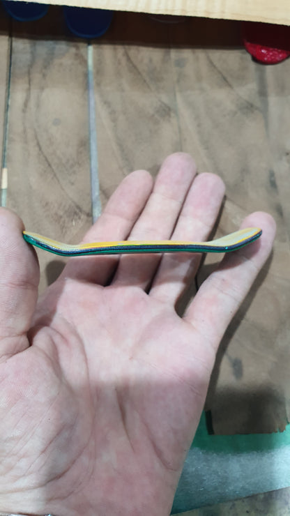 Saigon Skateboards "Sanity Cat" Fingerboard Deck – 5-Ply Canadian Maple 32mm Boxy