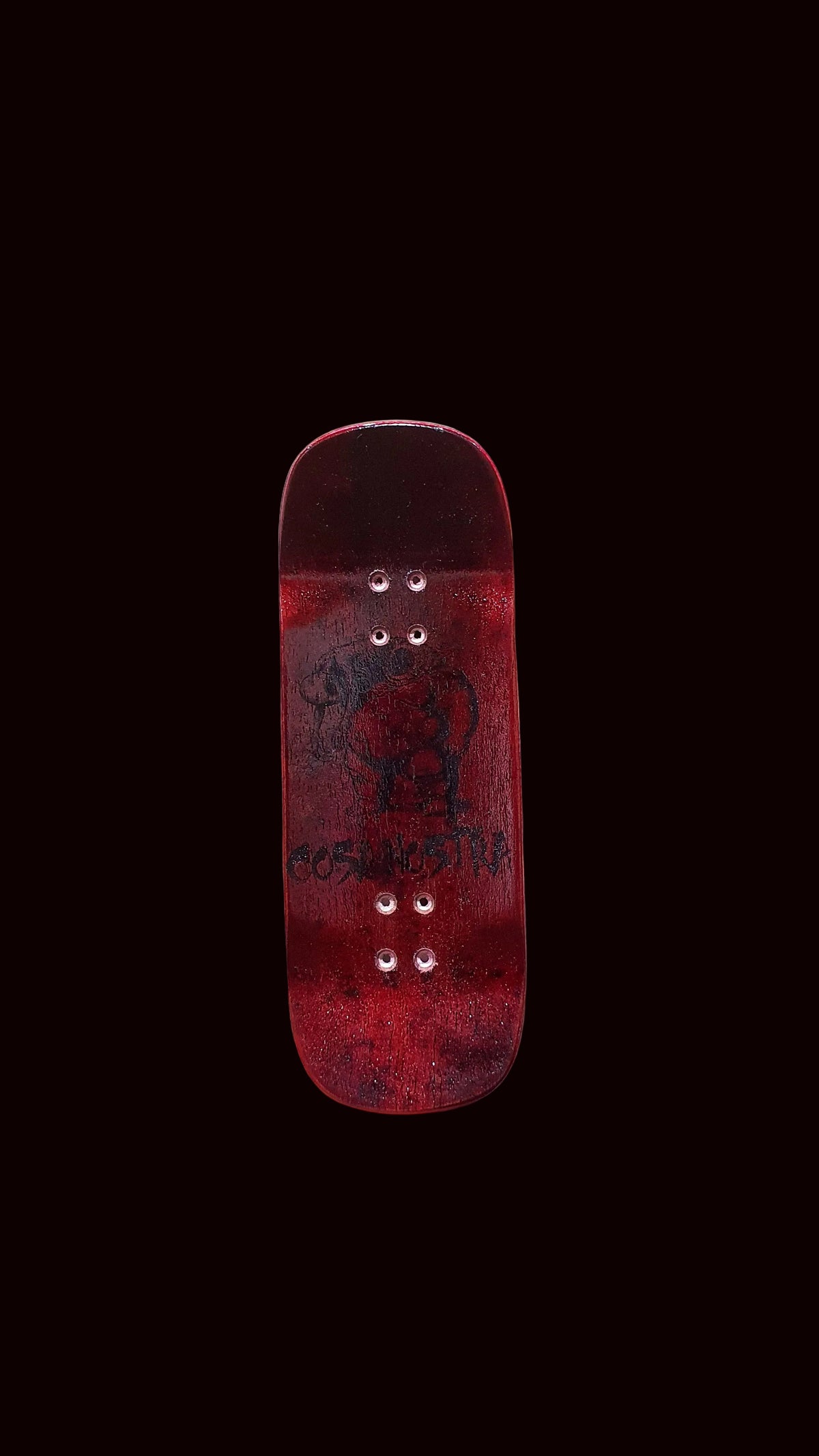 Cosa Nostra Handmade "Indian Red" 34mm Fingerboard Deck