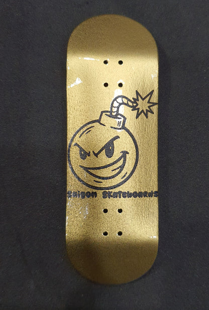 Saigon Skateboards "Gold Bomb" 32mm Fingerboard Deck