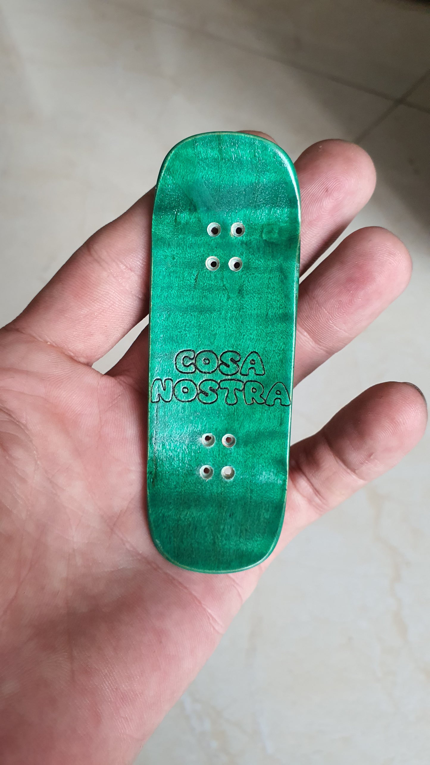 Cosa Nostra 32mmx98mm 5-ply Canadian Maple & Spalted Maple Fingerboard  Boxy Shape