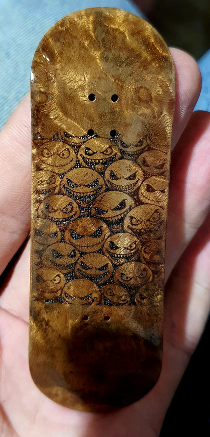 Saigon Skateboards "Burl Demons" 32mm Fingerboard Deck