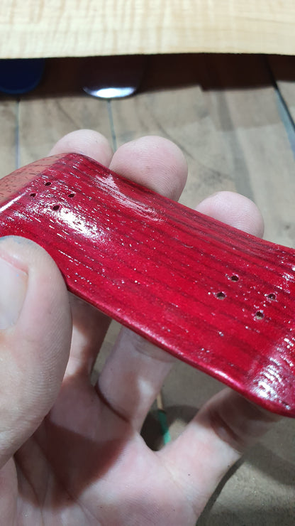 Saigon Skateboards "Blood Stains" Fingerboard Deck – 5-Ply Canadian Maple 34mm Popsicle