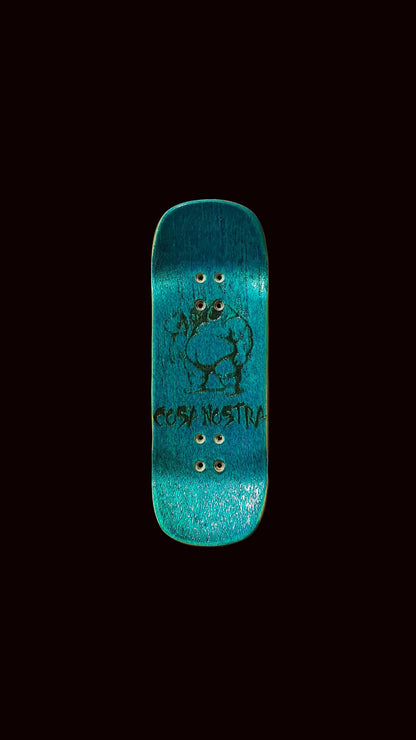 Cosa Nostra Handmade "Brunette" Burl 34mm Fingerboard Deck - Saigon Skateboards