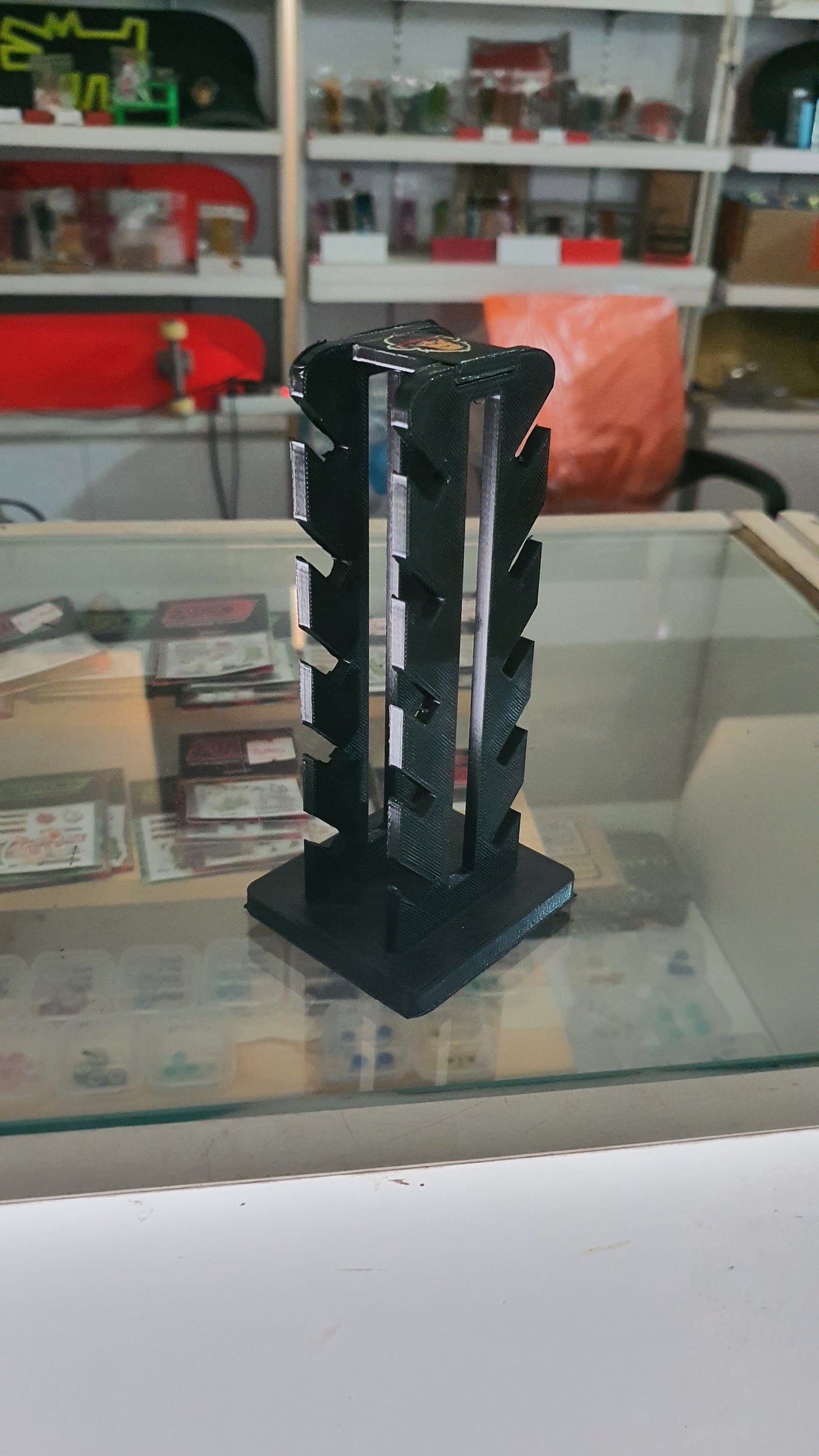 Saigon Skateboards Fingerboard Holder. Holds 10 boards.