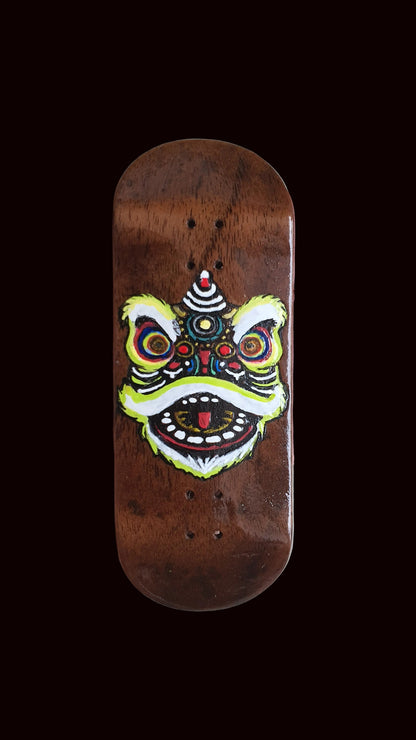 Cosa Nostra Handmade "Asian Dragon" Hand Painted 34mm Fingerboard Deck