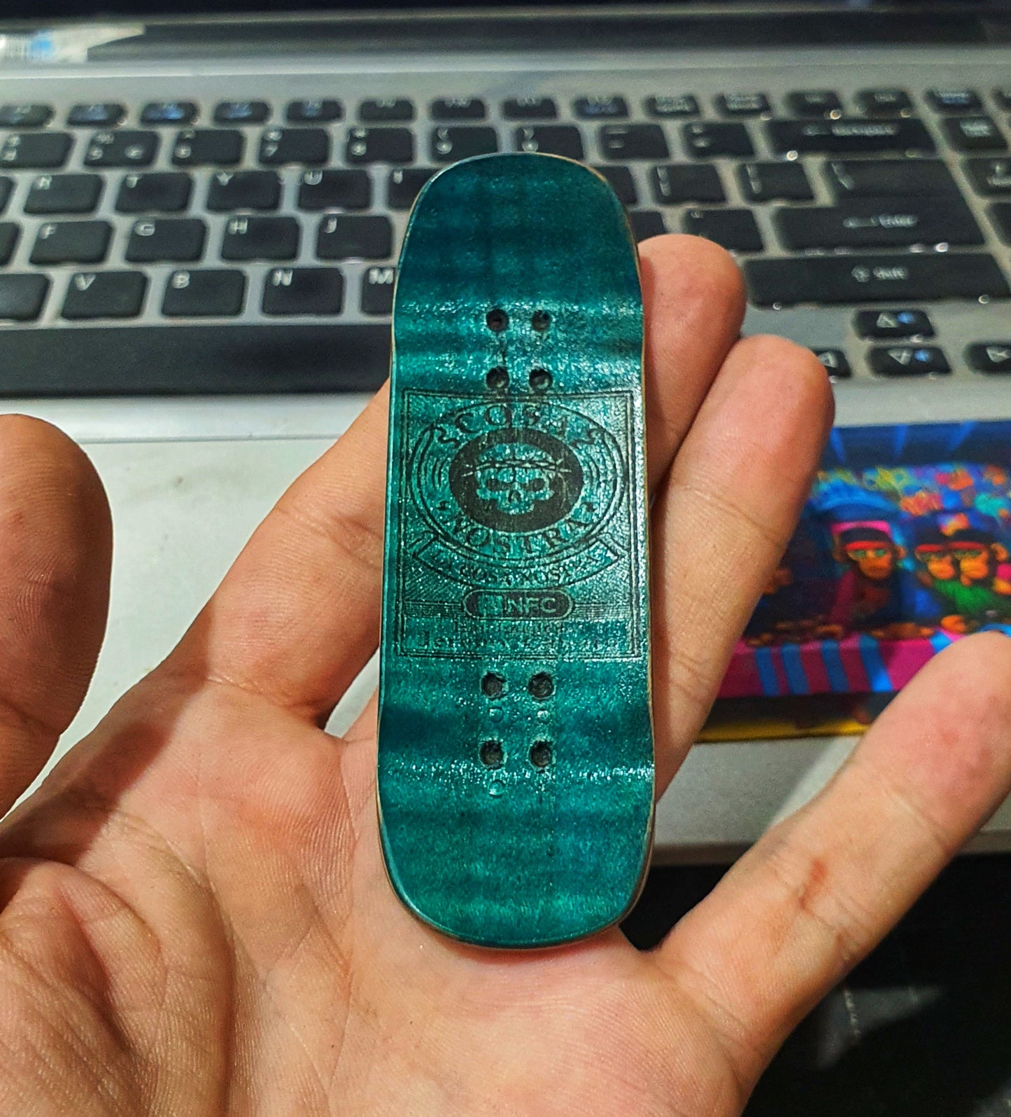 Cosa Nostra Handmade "Genocide 2" 34mm Fingerboard. NFC enabled.