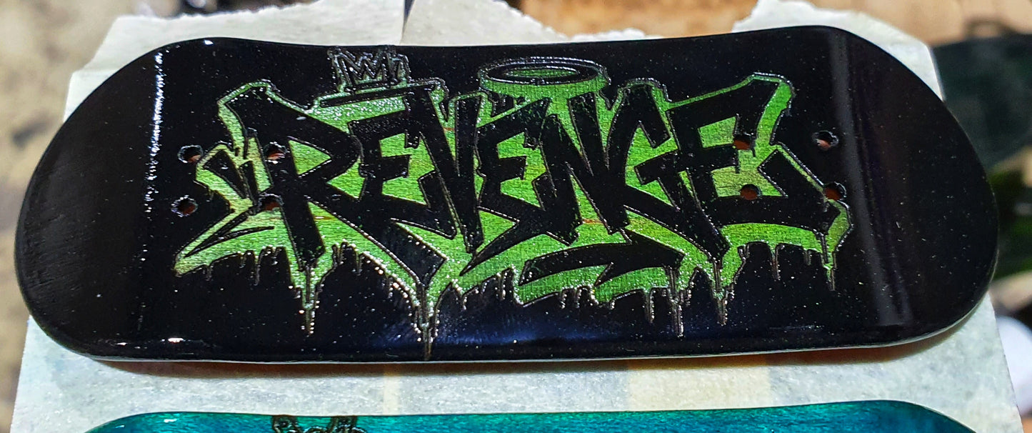 Revenge "Sleep with the fishes" 5-ply Canadian Maple Fingerboard Deck 33mm | Saigon Skateboards