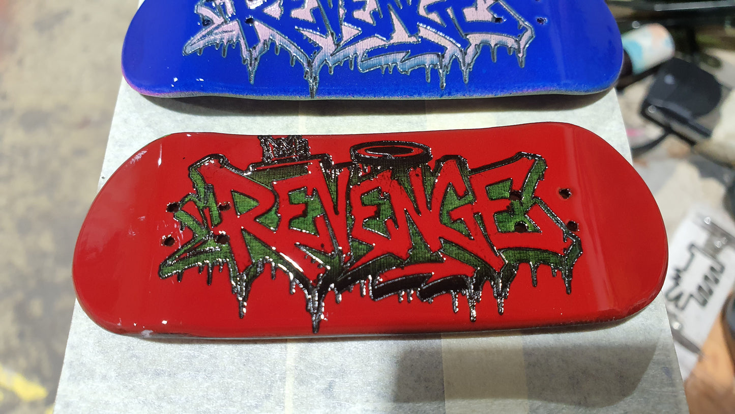 Revenge "Sleep with the fishes" 5-ply Canadian Maple Fingerboard Deck 33mm | Saigon Skateboards