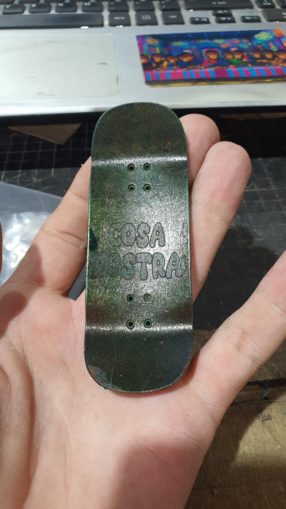 Cosa Nostra Handmade Custom "Liar" 34mm Fingerboard Deck