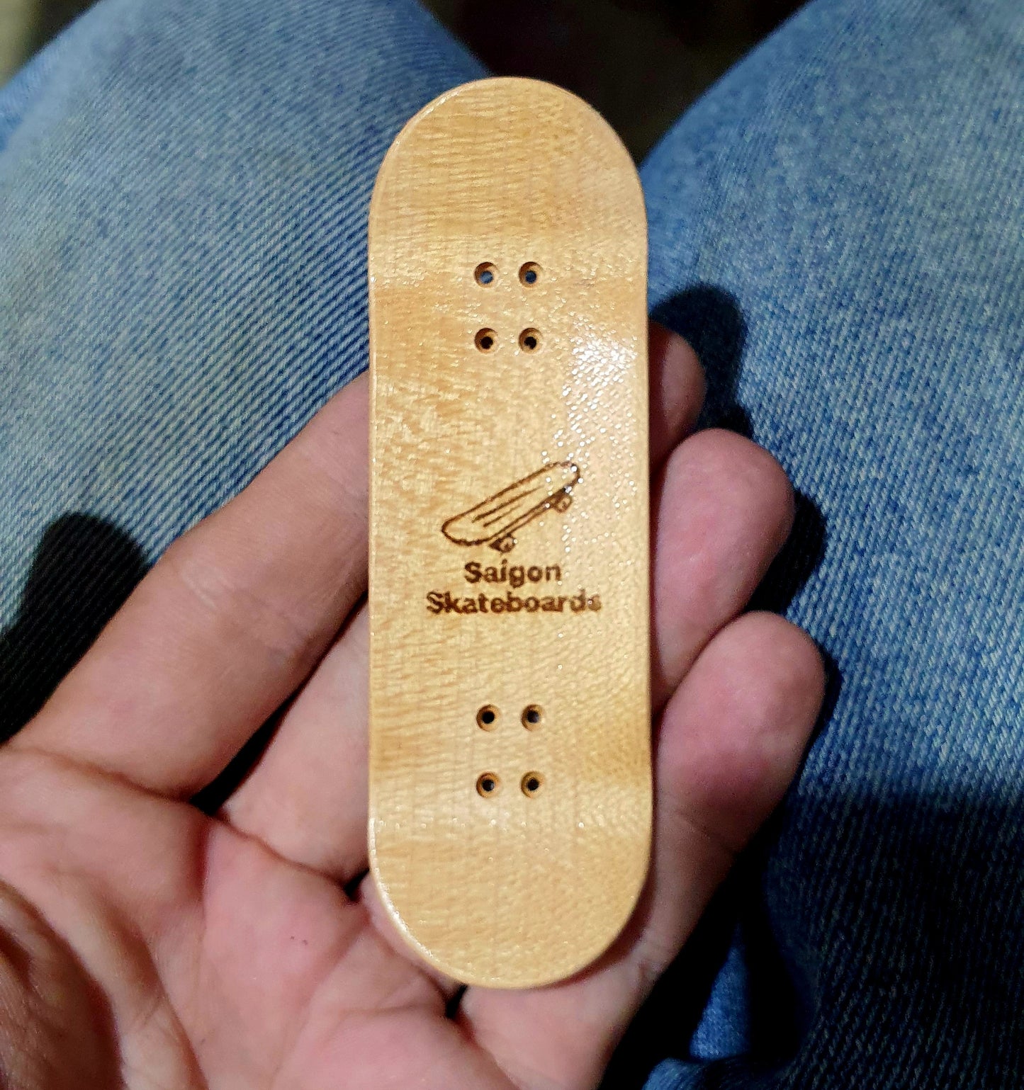 Saigon Skateboards "Burl Demons" 32mm Fingerboard Deck
