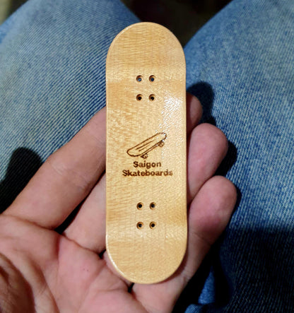 Saigon Skateboards "Burl Demons" 32mm Fingerboard Deck