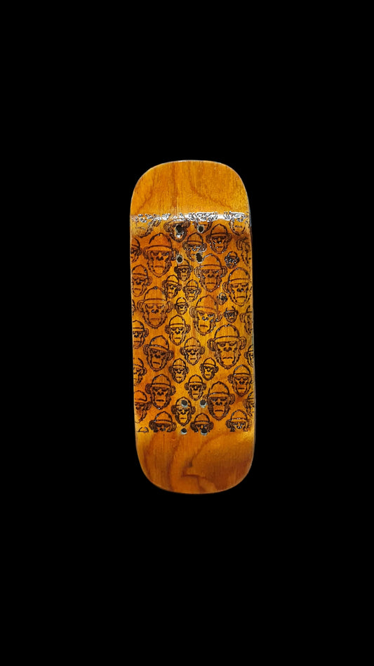 Cosa Nostra Handmade "Monkey Army" 34mm Fingerboard. NFC Enabled