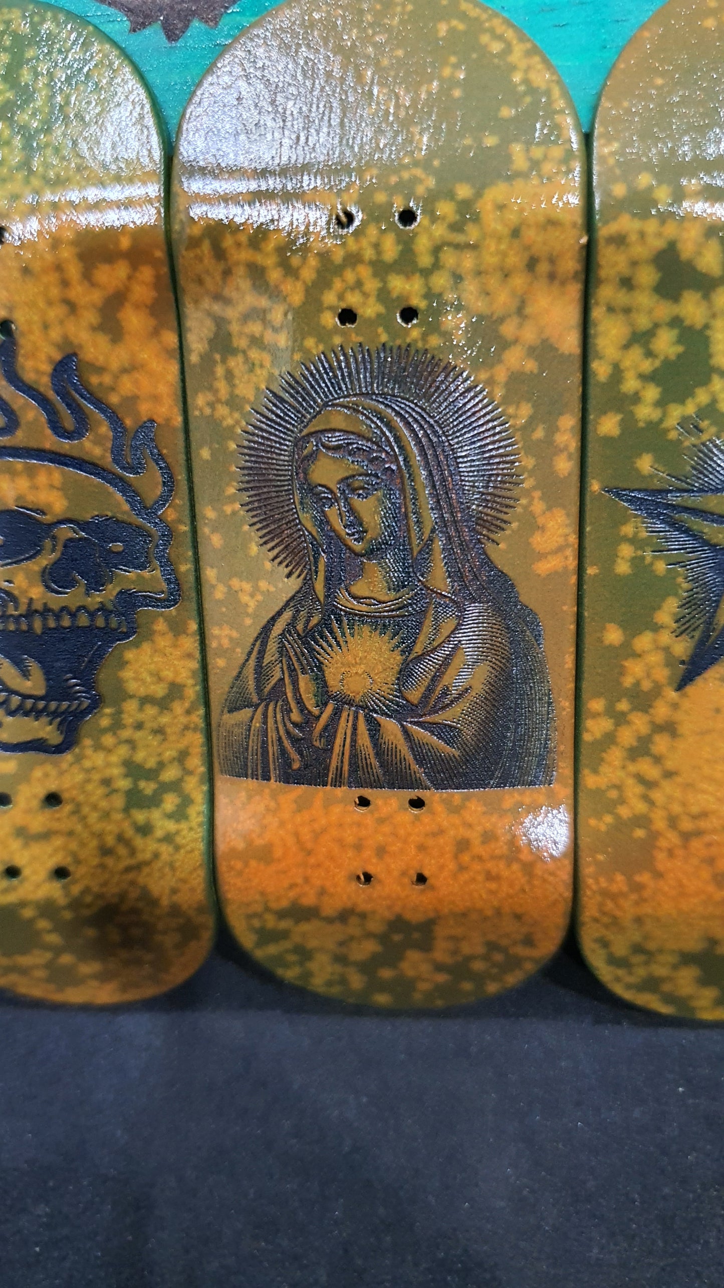 Saigon Skateboards "Rust" 34mm Fingerboard Deck