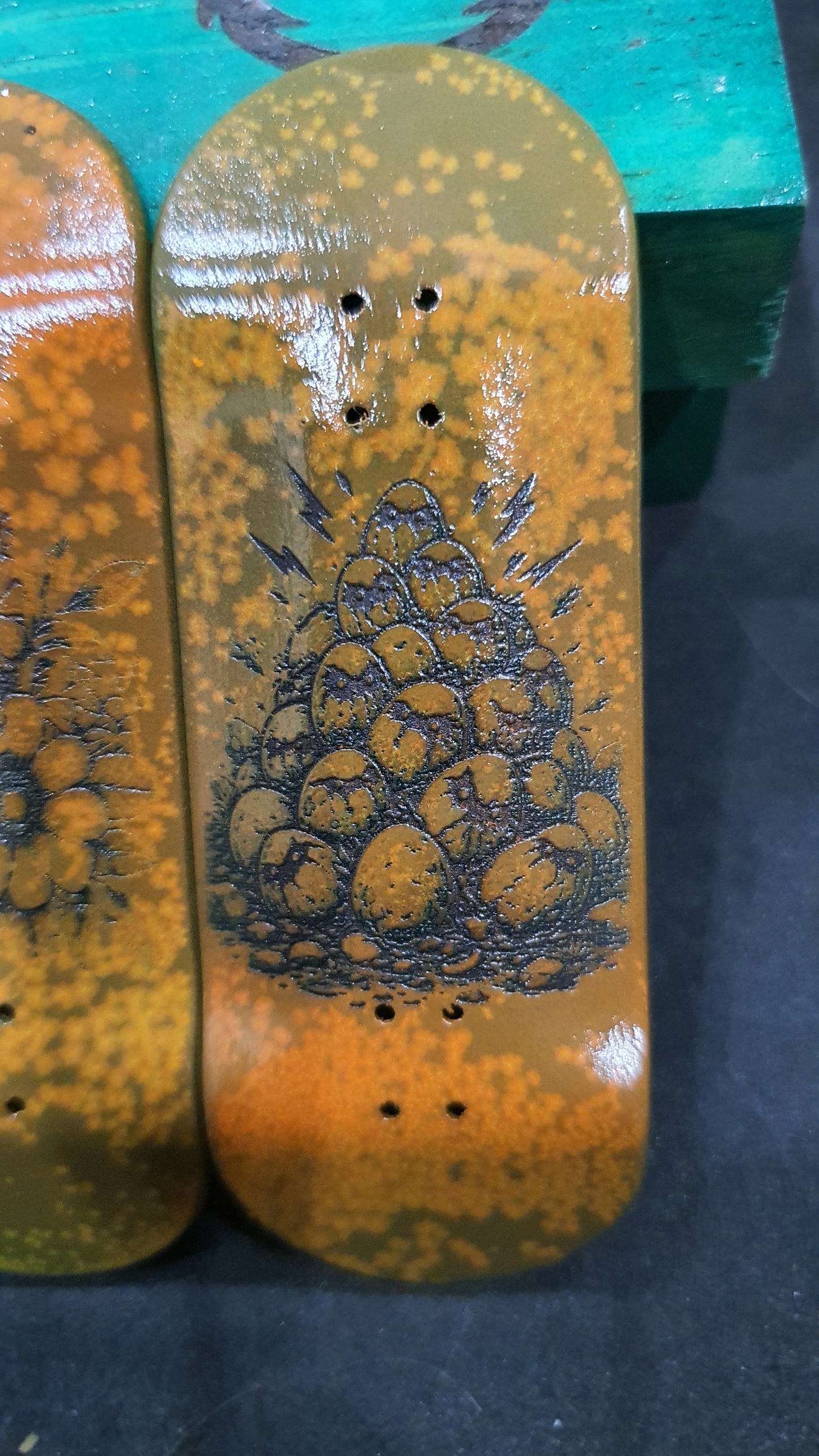 Saigon Skateboards "Rust" 34mm Fingerboard Deck