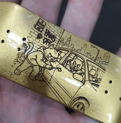 Saigon Skateboards "Cat Burglars" 32mm Fingerboard Deck
