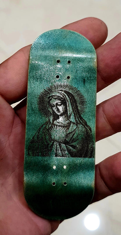 Cosa Nostra Handmade "Maria" 34mm Limited edition 1 of 1 Custom Fingerboard Deck