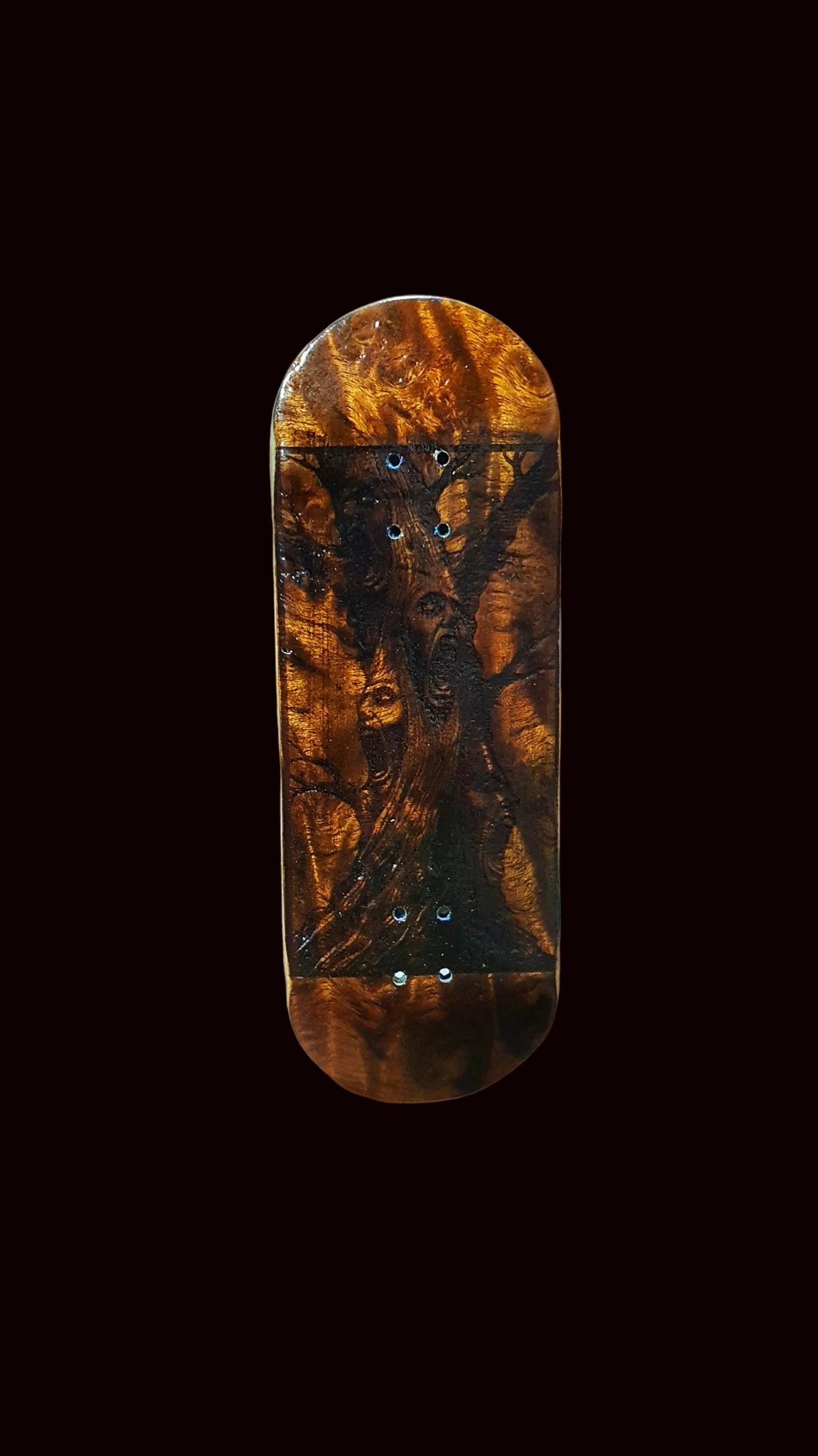 Cosa Nostra Handmade 6-Ply "Screaming Trees" 32mm Burl Fingerboard Deck