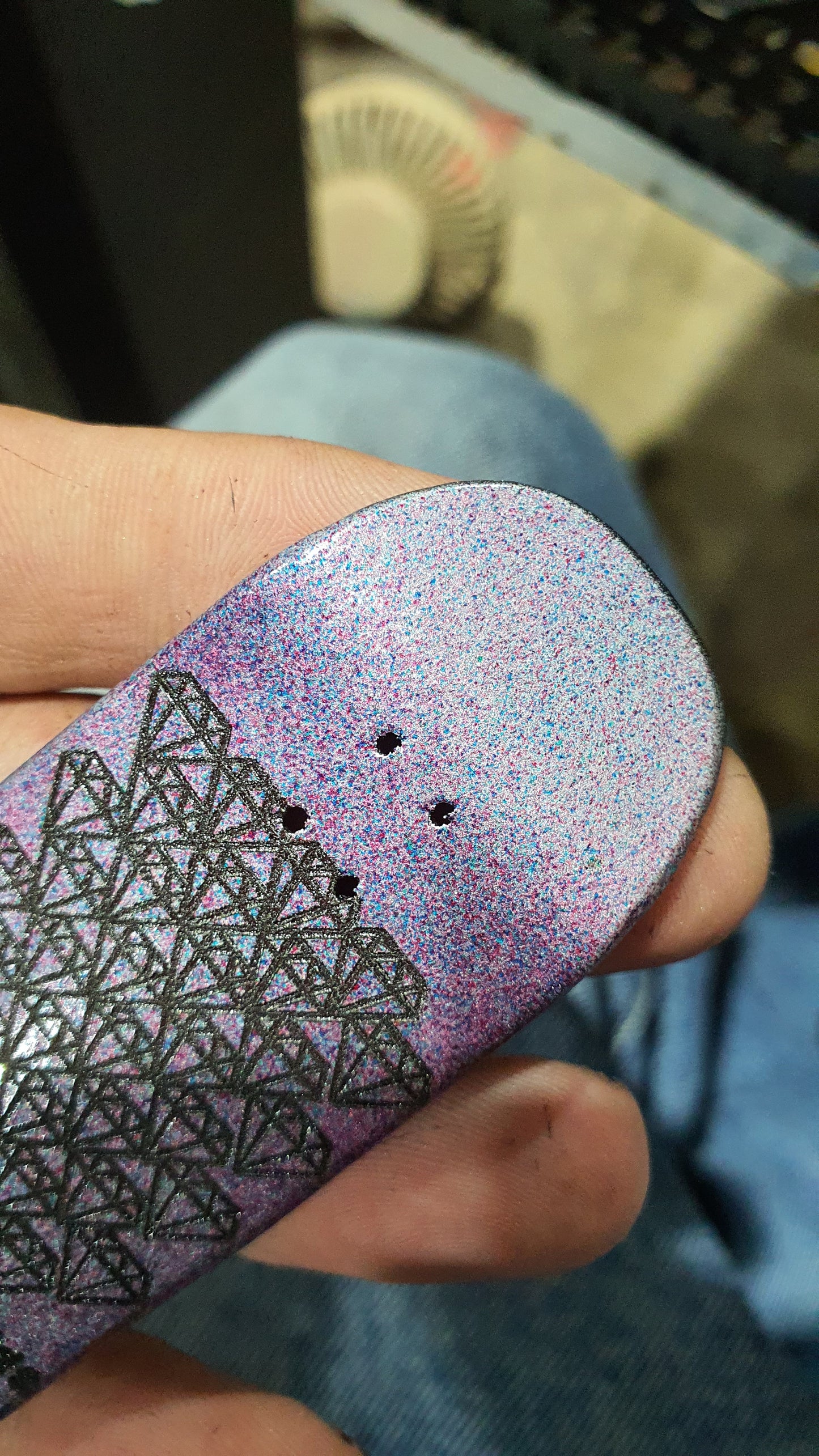Saigon Skateboards "Diamonds" 34mm Fingerboard Deck