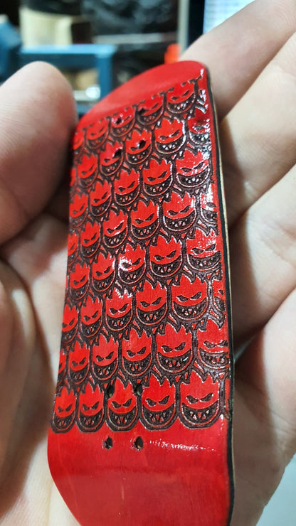 Fire Army 5-ply Canadian Maple Fingerboard  multi dyed veneers. 32mmx98mm Popsicle shape with medium kicks and concave.