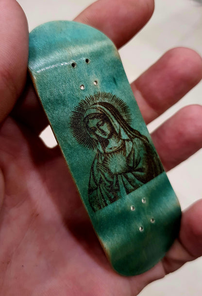 Cosa Nostra Handmade "Maria" 34mm Limited edition 1 of 1 Custom Fingerboard Deck