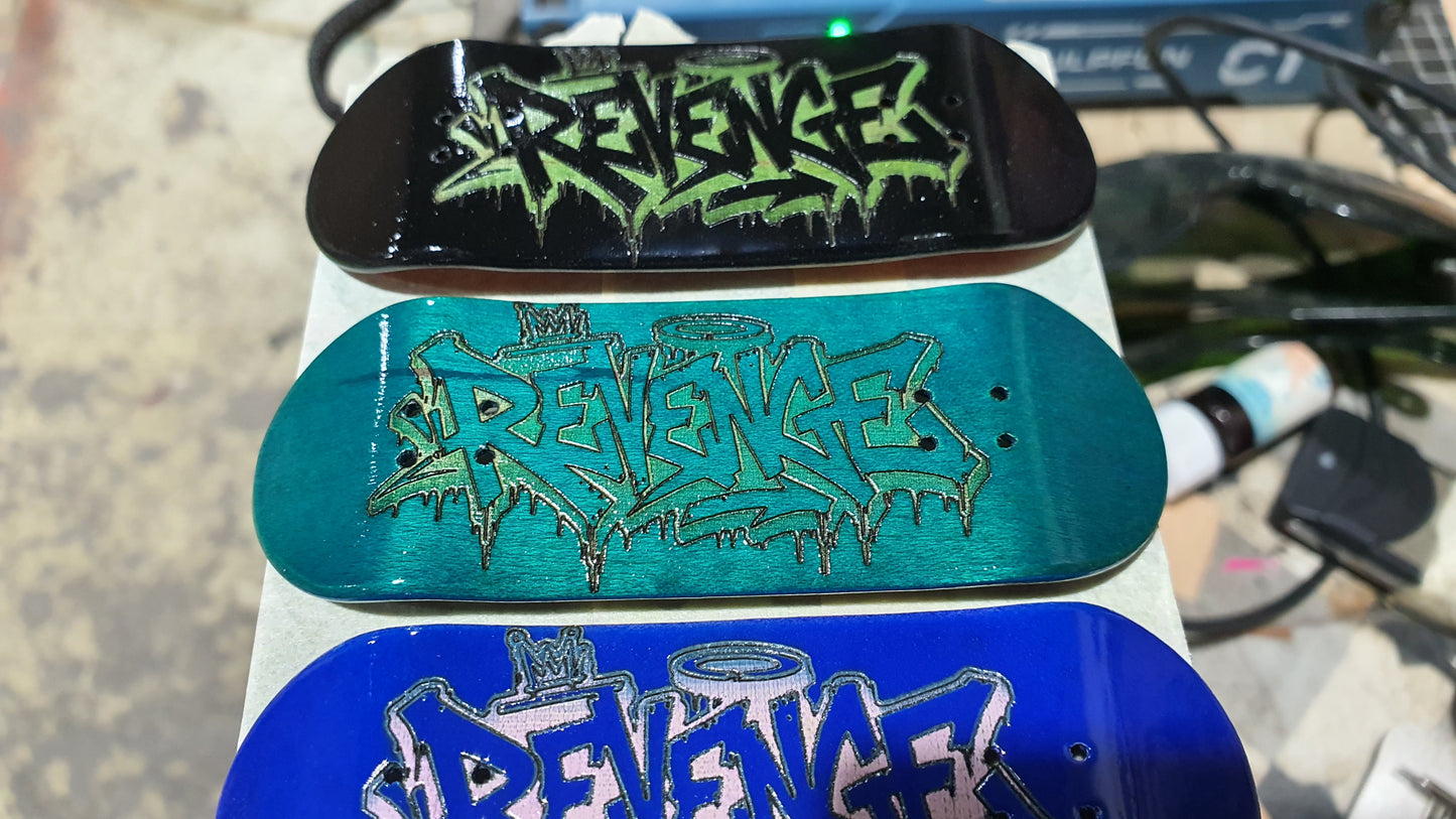 Revenge "Sleep with the fishes" 5-ply Canadian Maple Fingerboard Deck 33mm | Saigon Skateboards