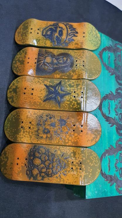 Saigon Skateboards "Rust" 34mm Fingerboard Deck