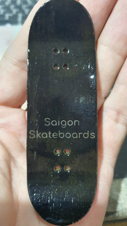 Saigon Skateboards 5-ply Canadian Maple Fingerboard 33mmx97mm Popsicle Shape Custom