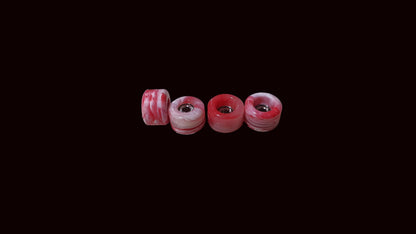 Saigon Skateboards 2026-2027 Swirl Fingerboard Wheels, TPU 64D, ABEC-7
